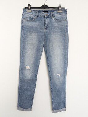 Uniqlo Mid-Rise Skinny Tapered Jeans – Light Blue, Women's 26